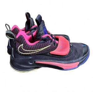 Nike Zoom Freak 3 Purple, Green, Pink Unisex Basketball Shoes US Youth 6.5